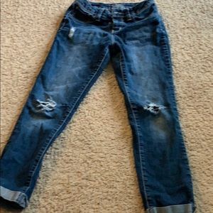 Girls distressed jeans sz 10